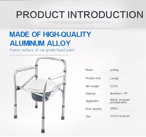Kto nie powinien korzystać z aluminiowego krzesła komodowego?